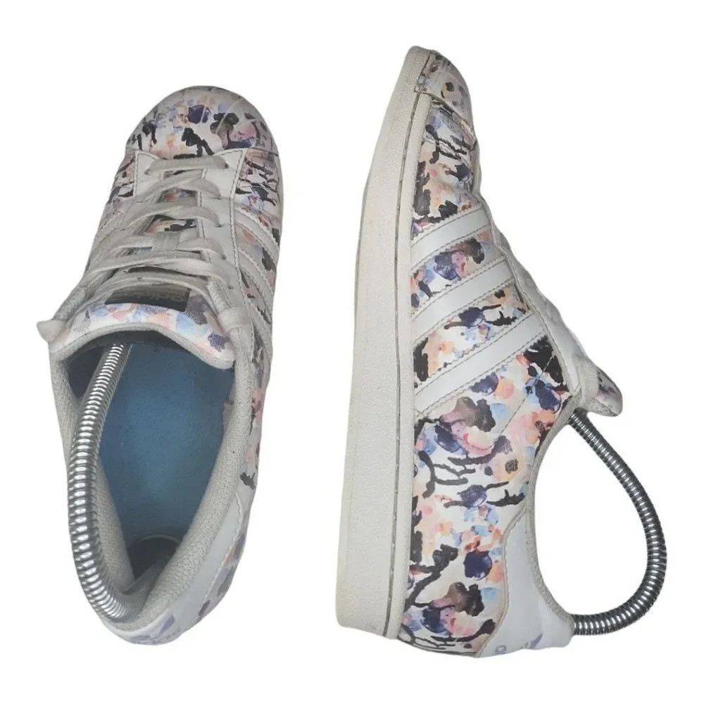 Adidas Originals Sneakers Youth Girls Sz 5 Superstar La Marque Lace Up Streetwea